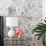 Gannet Table Lamp, Bone Craquelure, 29.25"H