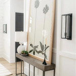 Gannet Table Lamp, Bone Craquelure, 29.25"H