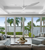 Haiku Indoor Low Profile Fan, White, 52"