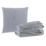 Pick Stitch Oversized Throw & Euro Sham Collection, Navy