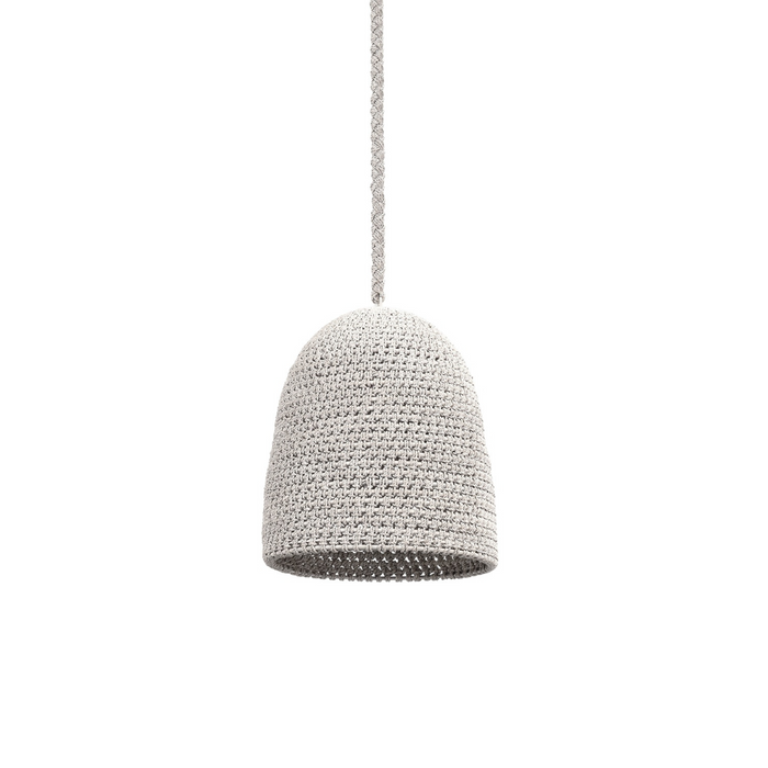 Green Oaks Pendant, 15.5"Dia, White Sand, Plug-in