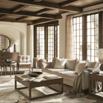 Casa Paros Cocktail Table, 42"W x 42"D