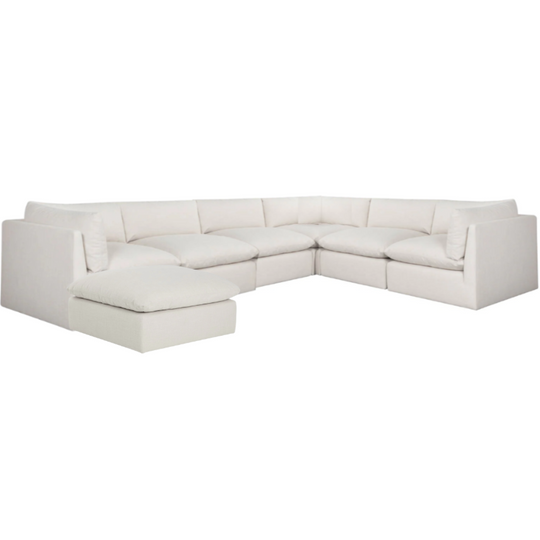 Reve Sectional, Effie Linen 162"W x 121.5"D (can be Left or Right facing)