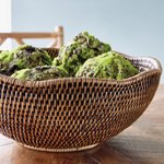 Burma Rattan Scalloped Edge Bowl, 13.25"