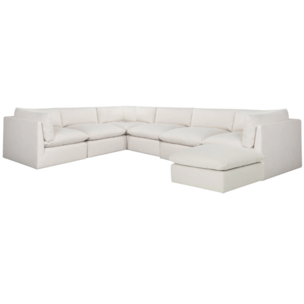 Reve Sectional, Effie Linen 162"W x 121.5"D (can be Left or Right facing)