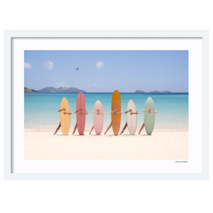 Surfing Beauties, St. Barths, 22" X 31"