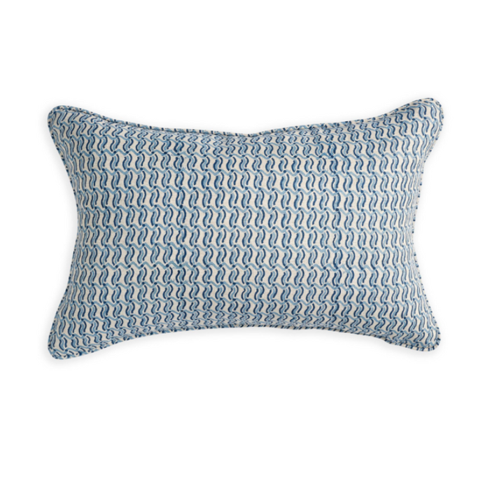 Ithaca Riviera Linen Cushion, 14" x 22"