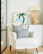Ithaca Riviera Linen Cushion, 14" x 22"
