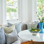 Ithaca Riviera Linen Cushion, 14" x 22"