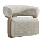 Lola Lounge Chair, Raw Oak/Arda Pearl