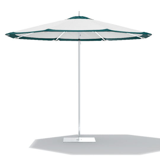 Ocean Master M1, Classic Centre Post, 9ft Octagon, Polished Aluminium/Natural/Bahama