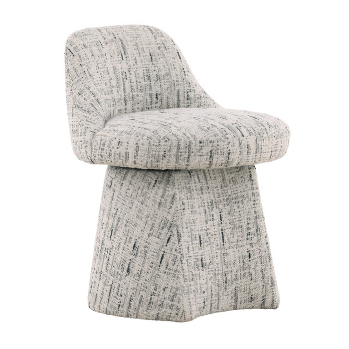 Wells Vanity Stool, Cleo Shadow Fabric