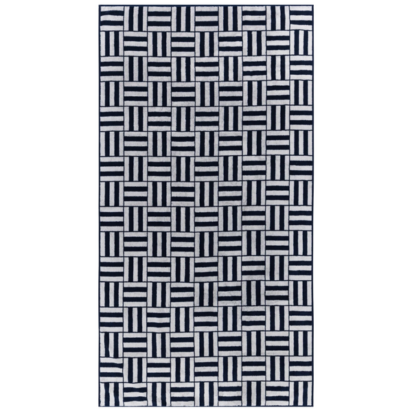Willis Pool Towel, Obsidian & Stone