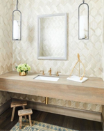Melange Small Elongated Pendant, Polished Nickel