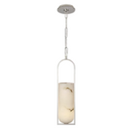 Melange Small Elongated Pendant, Polished Nickel