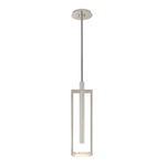 Melange Small Floating Disc Pendant, Polished Nickel