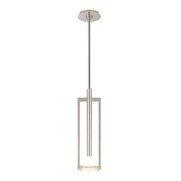 Melange Small Floating Disc Pendant, Polished Nickel