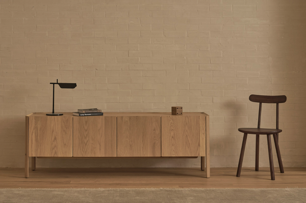 Nell Credenza, Light Oak, 71"W x 17.7"D x 23.6"H