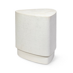 Holland Outdoor Side Table, White, 19.25"W X 18.75"D X 22"H