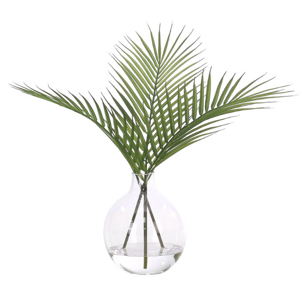 Palm Frond, Faux Watergarden, 16"