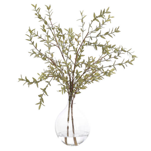 Eucalyptus Branch, Faux Watergarden, 27"