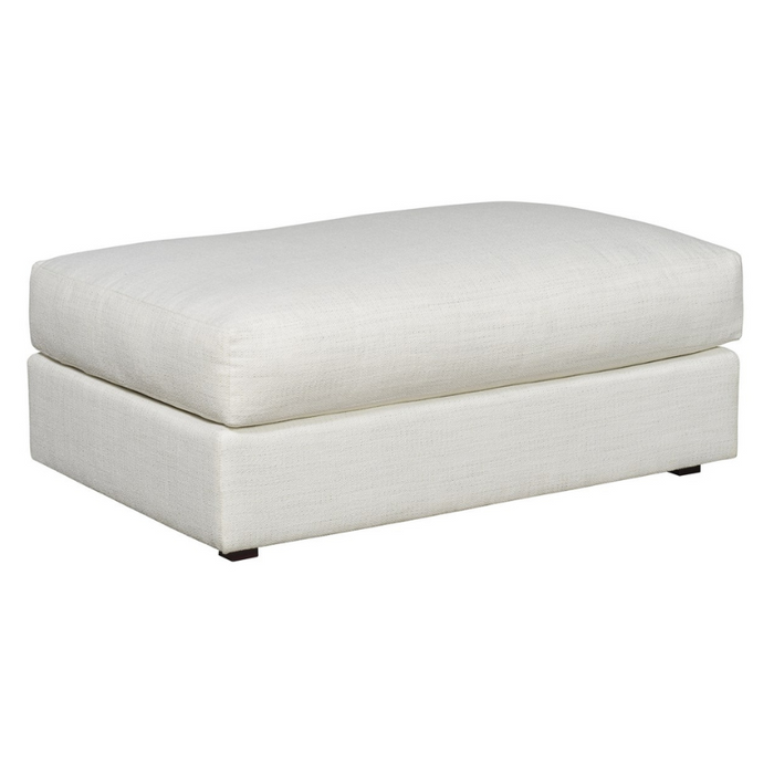 Lucca Ottoman/Bumper, Kipri Snow Performance Fabric, 43.5"W x 29.5"D