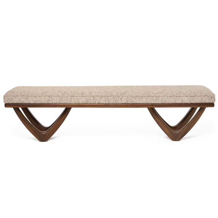 Monterey Bench, Classic Walnut, 18"H x 73"W x 18.5"D