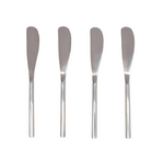 Gwen Polished Silver Spreaders, Set of 4