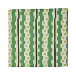 Bauhaus Green Linen Napkins, Set of 8