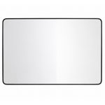 Double Vanity Rounded Rectangle Metal Framed Mirror, Oil Rubbed Bronze, 66"W X 36"H
