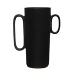 Stoneware Vase with Asymmetrical Handles, 10"H