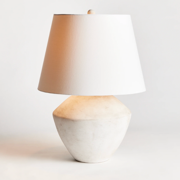 Clyde Lamp, Stone, 27.5"H