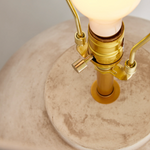 Clyde Lamp, Stone, 27.5"H