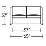 Perry Comfort Sleeper, Full Size, Artemis Snow/ Mink