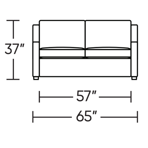 Perry Comfort Sleeper, Full Size, Artemis Snow/ Mink