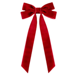 Red Velvet Ribbon Bow, 5" x 10"