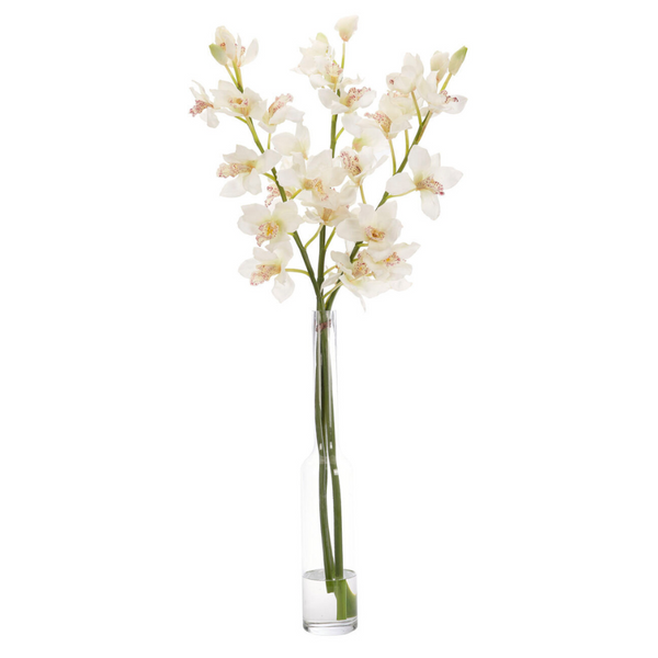 Orchid Cymbidium, Faux Watergarden, 53"
