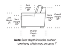 Revere Comfort Sleeper Sofa, Archer Sand/Mink, King, 94"W x 40"D
