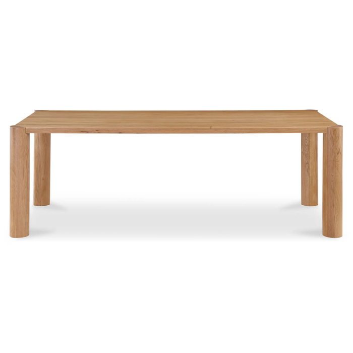 Post Small Dining Table - Natural Oak, 76" W x 36" D