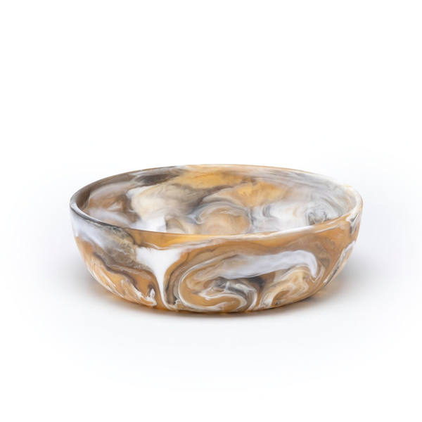 Hugo Serving Bowl - Black/Tan Swirled, 10"Dia