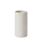 Checkerboard Vase, Cream, 8"