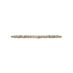 2mm Signature Bracelet with Mauve Moonstone and Sterling Silver Rondelles