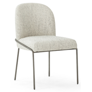 Astrud Dining Chair, Lyon Pewter Performance Fabric