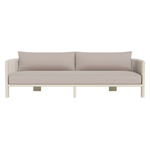 Palm Beach 3 Seater Sofa, Aluminum Bone/Panama Marble/Rope Shell, 96" W