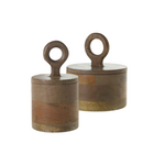 Mango Wood Canister 6"x 7.5"