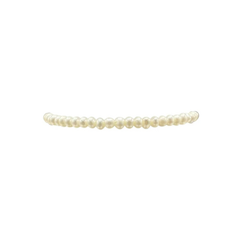 2MM Signature Bracelet with White Pearl
