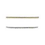 3MM Signature Bracelet, Gold and Silver