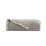 Devon Oversized Throw & Sham Collection, Oak/Linen Reversible