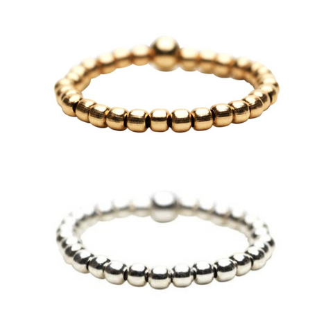 2MM Signature Ring, Gold and Silver