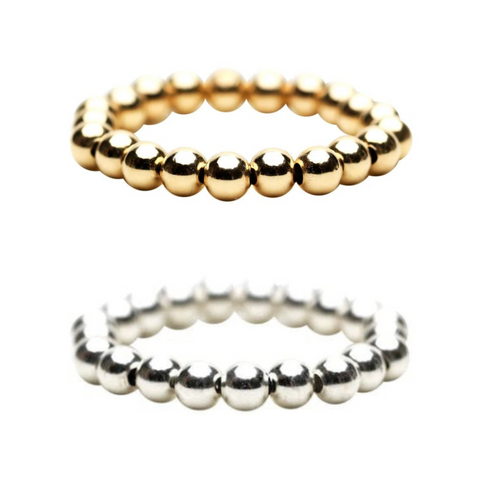 3MM Signature Ring, Gold and Silver